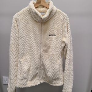 COLUMBIA ZIP UP FLEECE SWEATER